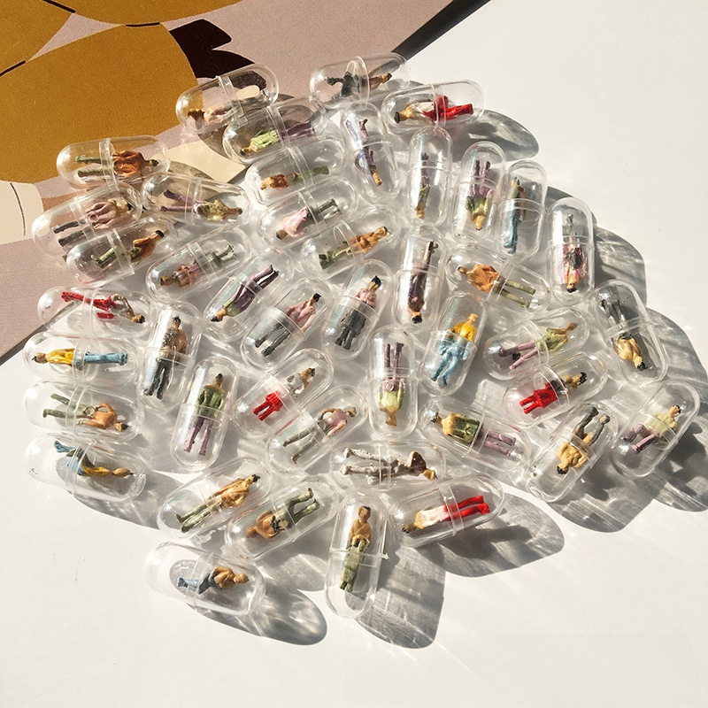 Transparent Plastic Cartoon Character Pendant In Sweet Style Jewelry Accessory