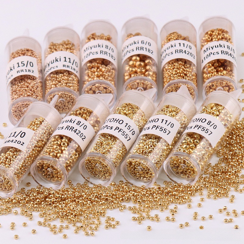 Electroplated Glass Beads With KC Golden Plated Finish In Gold Color For Jewelry Accessories