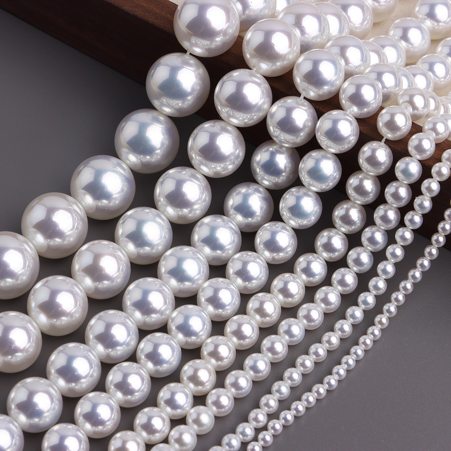 Pearl Artificial Crystal Beads With Stoving Varnish, 10 PCS Package, Diameter 3mm, Synthesis Material For DIY Jewelry