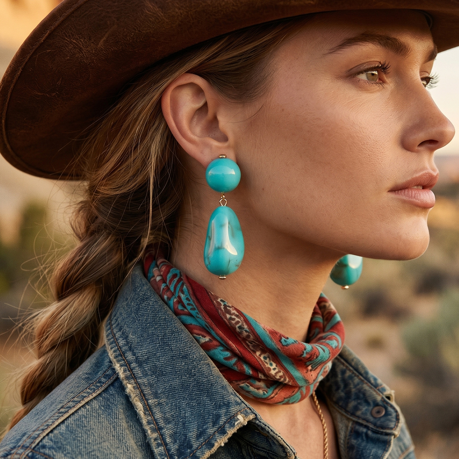 Water Droplets Enamel Earrings For Women In Lake Blue Featuring 304 Stainless Steel Ear Pins With Resin Design