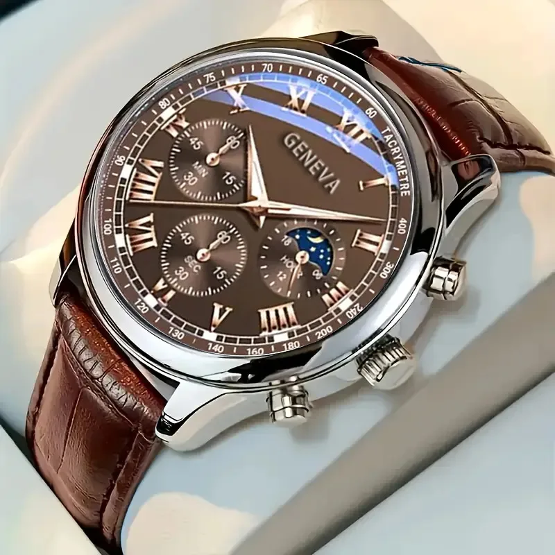 Live Popular Men's Business Watch High Sense Men's Sports Watch Men's Watch Casual Belt Quartz Watch New