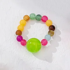 Geometric Acrylic Ring For Women Featuring Beading Craftsmanship 2