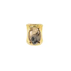 Geometric Hip-Hop Ring For Unisex Featuring Zinc Alloy Material With Resin Inlay 5