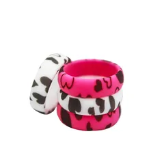 Heart Shape Silicone Ring For Women In White, New Style, Comfortable Silica Gel Band 5