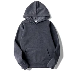 Men's Casual Long Sleeve Hoodie In Polyester Fabric 4