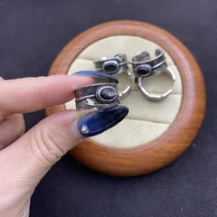 Unisex Vintage Style Oval Open Ring Featuring Natural Stone Cat's Eye Stone With Electroplated Gold Plating 2