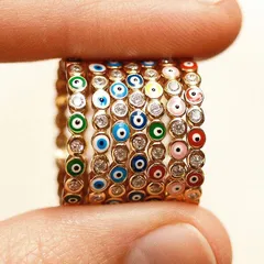 For Women White Metal Rings Featuring Rhinestones, Elegant And Stylish Accessories