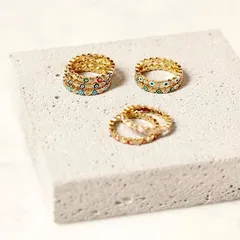 For Women White Metal Rings Featuring Rhinestones, Elegant And Stylish Accessories 4